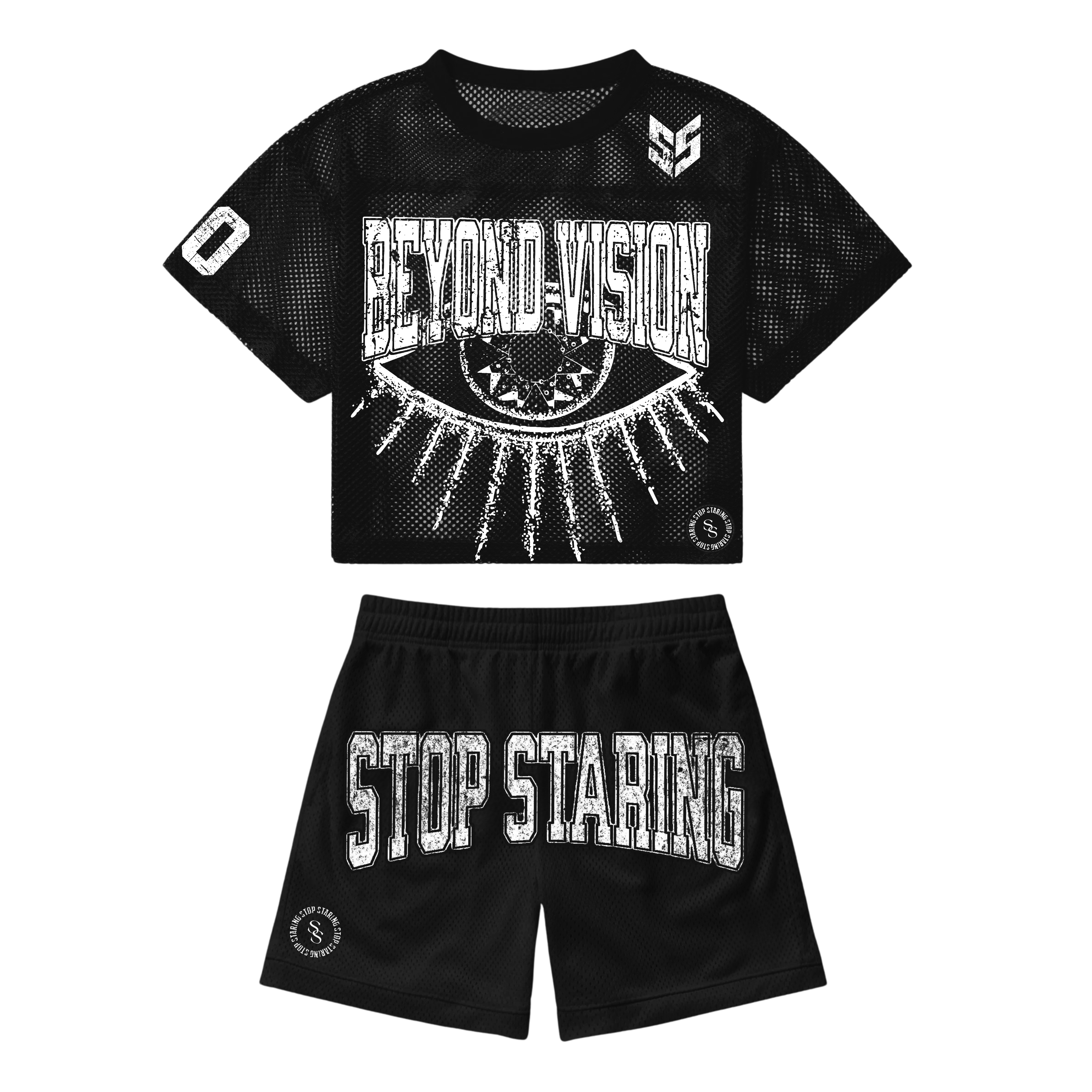 Stop Staring - Mesh Oversized Set