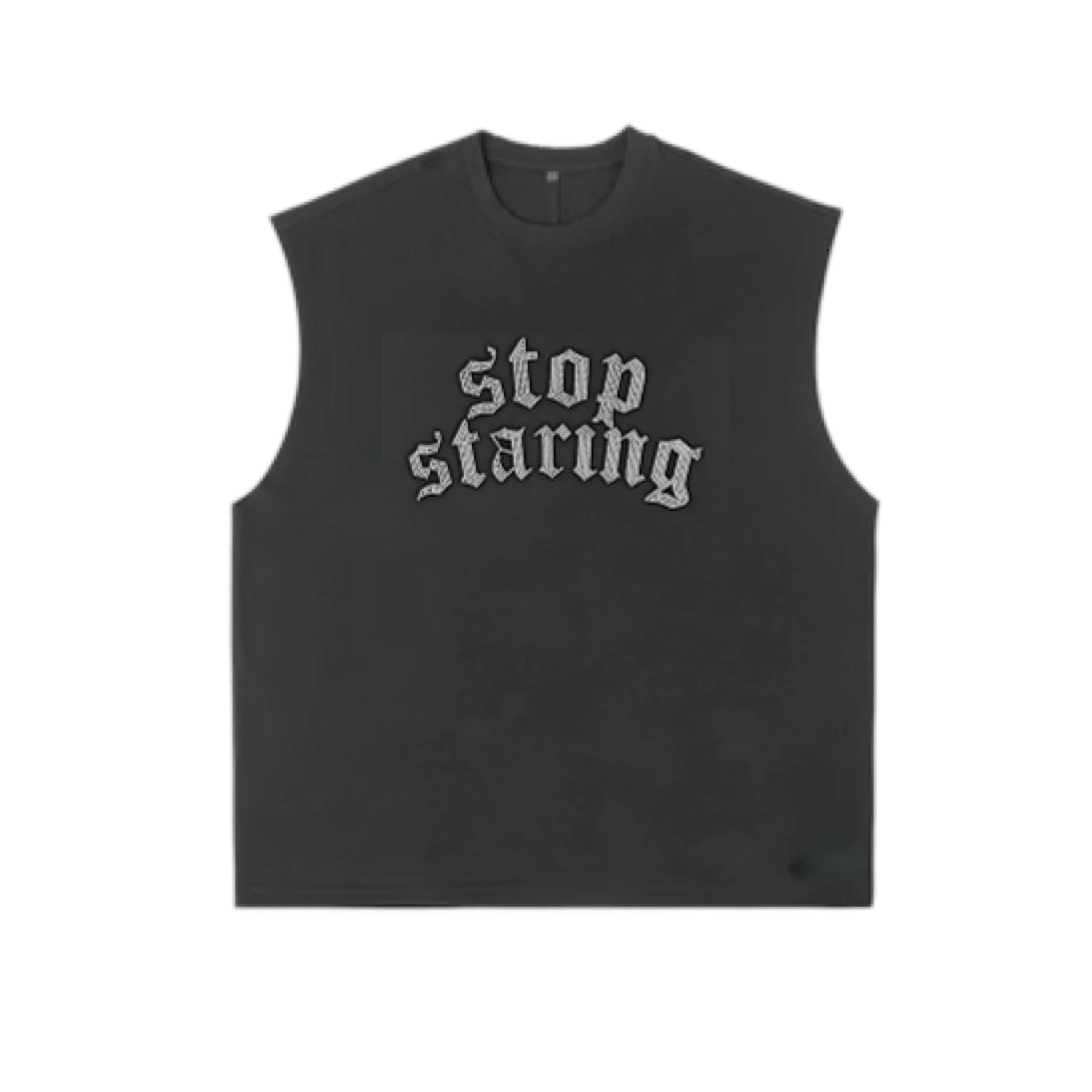 Stop Staring Rhinestone Cutoff