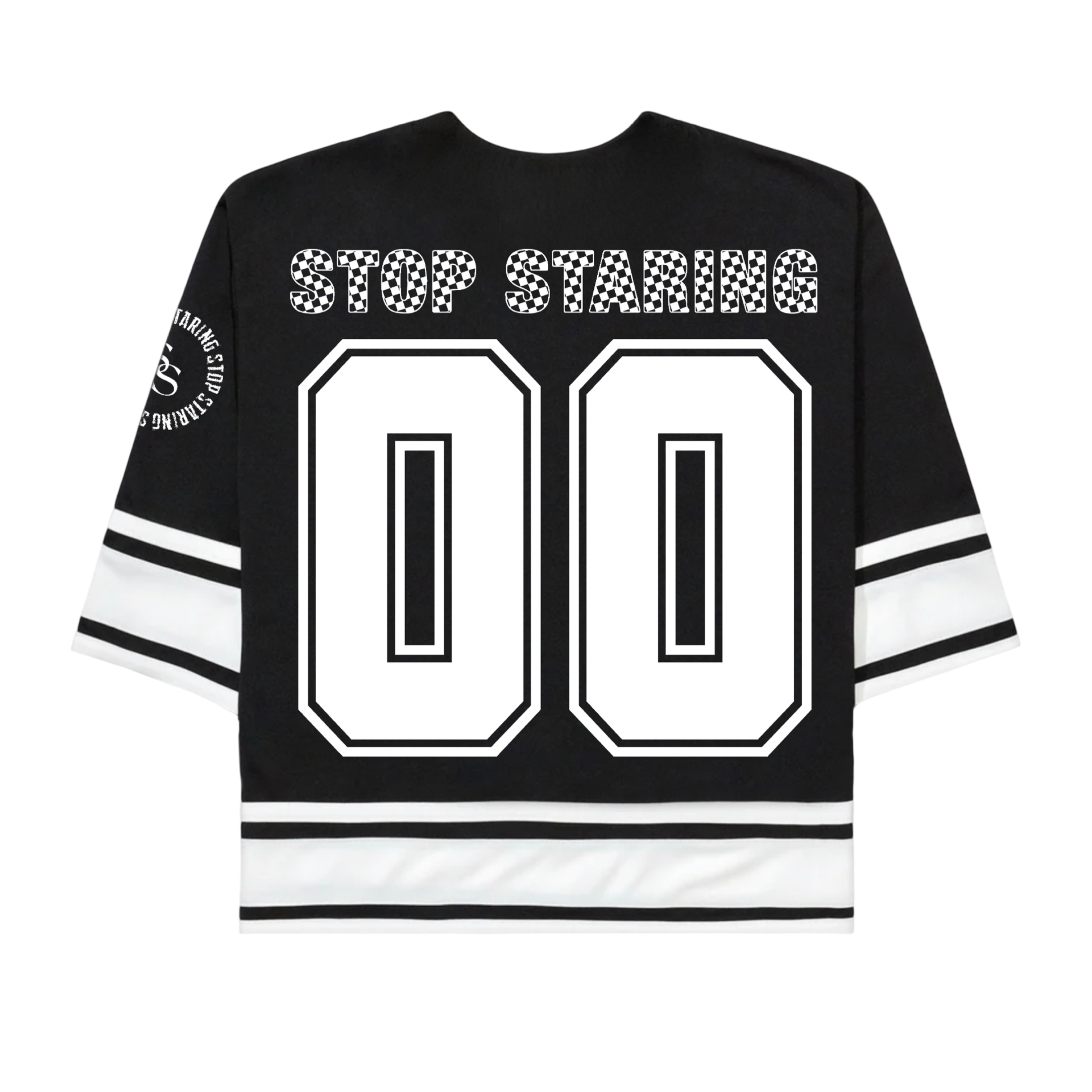 SOLD OUT! Stop Staring - Hockey Jersey - Black