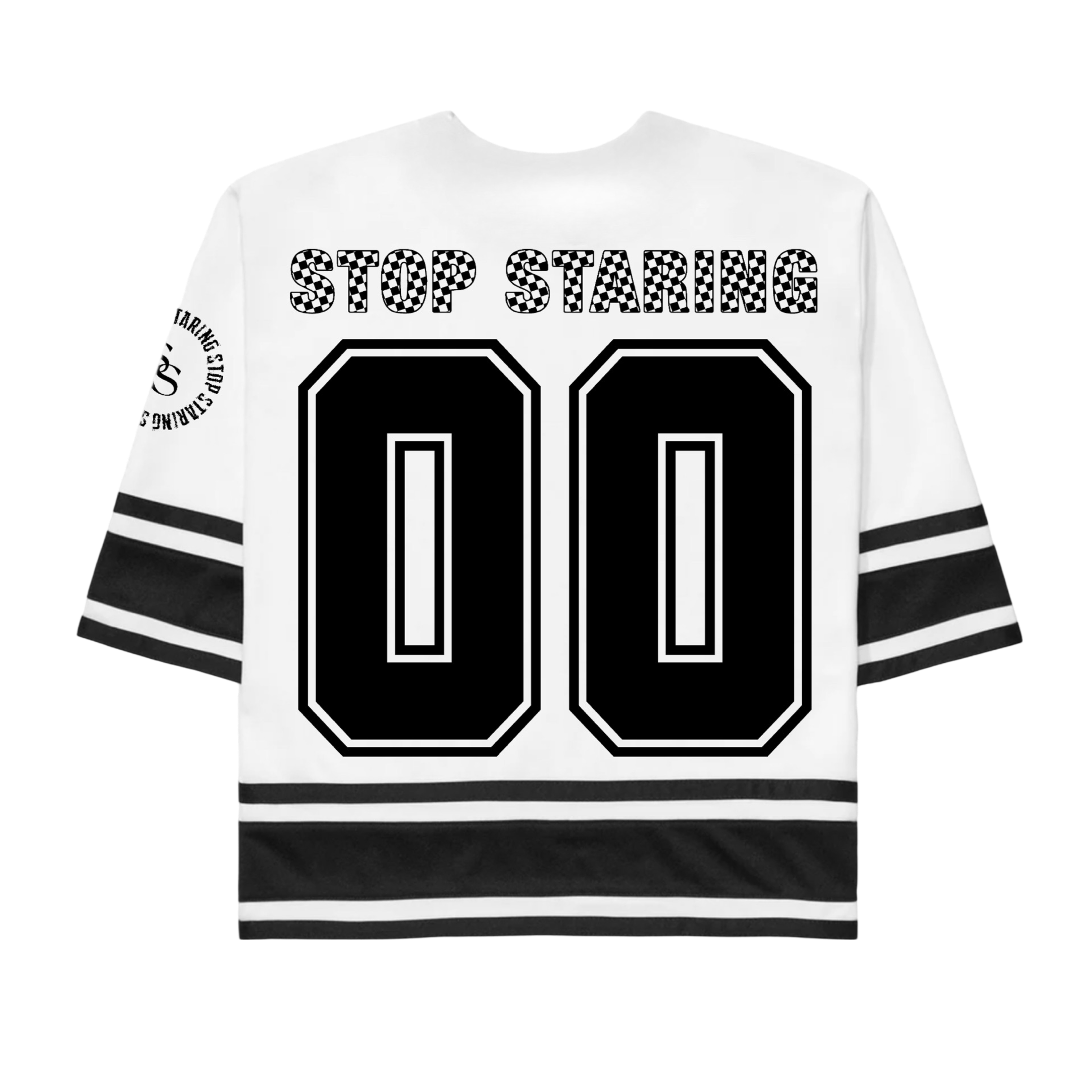 SOLD OUT! Stop Staring - Hockey Jersey - White