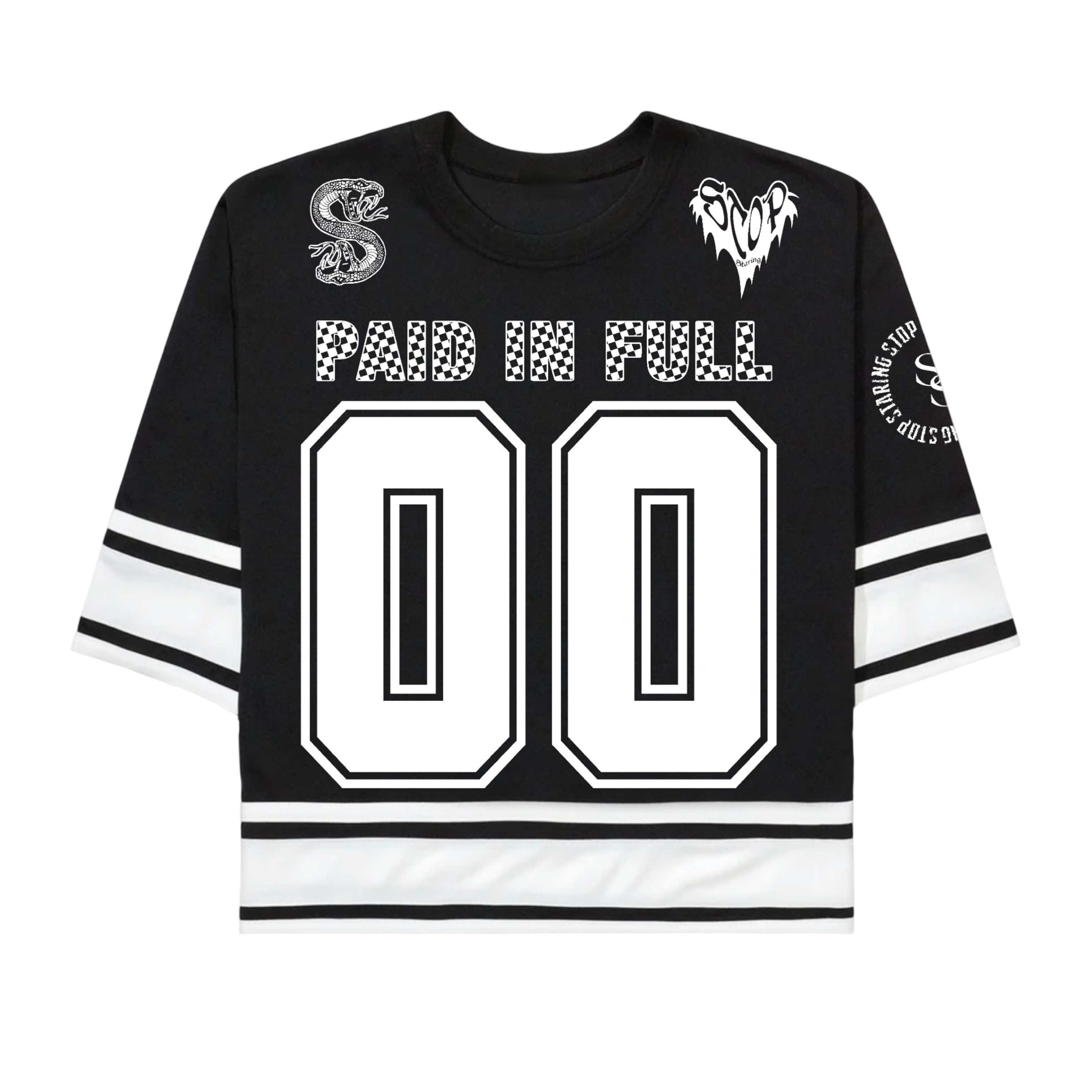 SOLD OUT! Stop Staring - Hockey Jersey - Black