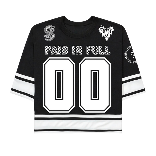 Stop Staring - Hockey Jersey - Black